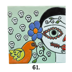 Azulejos Cuerda Seca 15 x 15 cm. Artesanales - comprar online