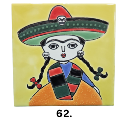 Imagen de Azulejos Cuerda Seca 15 x 15 cm. Artesanales