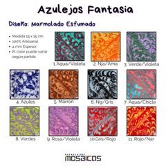 Azulejos 15 X 15 Fantasía: ESFUMADO y BICOLOR - comprar online