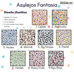 Azulejos 15 X 15 Fantasía: PUNTITOS