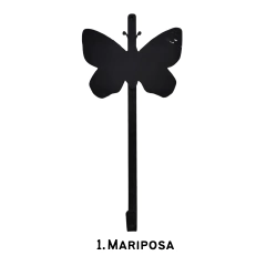 Percherito Chapa Con Figura Y Planchuela - Buenos Aires Mosaicos