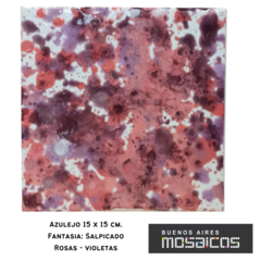 Azulejos 15 X 15 Fantasía: SALPICADOS