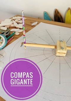 Compas Gigante de Madera 45 cm