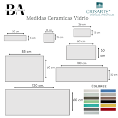 Ceramica de Vidrio Crisarte 60 x 30 cm - - Buenos Aires Mosaicos