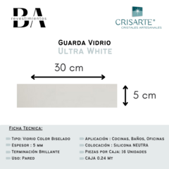Ceramica de Vidrio Crisarte Guarda 5 x 30 cm - X caja 0.24 mts2 en internet