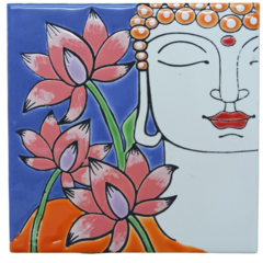 Azulejos Cuerda Seca 15 x 15 cm. Artesanales - comprar online