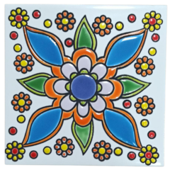 Imagen de Azulejos Cuerda Seca 15 x 15 cm. Artesanales