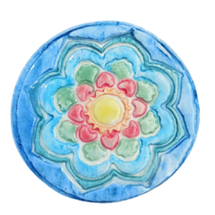 Imagen de Pieza Ceramica Medallon 10 cm. Artesanal