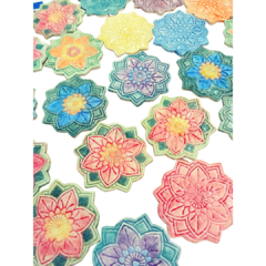 Pieza Ceramica Mandala 10 cm. Artesanal