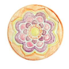 Pieza Ceramica Medallon 10 cm. Artesanal - tienda online