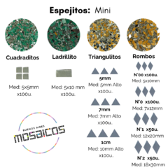 Espejitos Rombo 40x23 mm x 100 gs - en internet