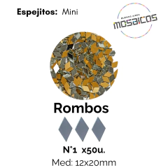 Imagen de Espejitos: Mini (Rombos - Cuadrados - Triangulos - Ladrillito)