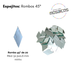 Espejitos: Rombos 45º - comprar online