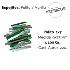 Espejitos Palito 1 x 7 cm x 100 gs-