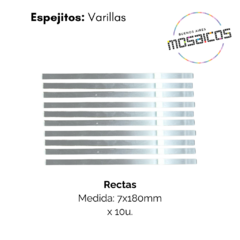 Espejitos: Varillas Rectas / Zig Zag - comprar online