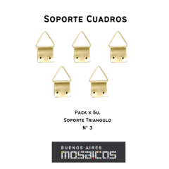Ganchos y/o Soportes para colgar cuadros.