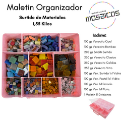 Kit: Maletin Organizador + Surtido de Insumos Mosaiquismo