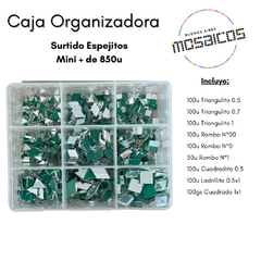 Kit: Caja Organizadora + Mini Espejitos Surtidos