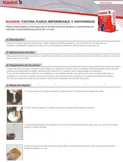 Pastina Klaukol X 1 Kilo - Todos Los Colores - comprar online