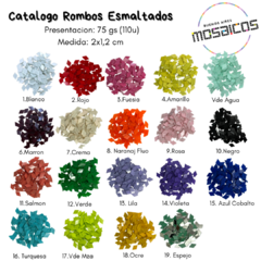 Teselas Esmaltadas Rombo x 75 gs (110u) - comprar online