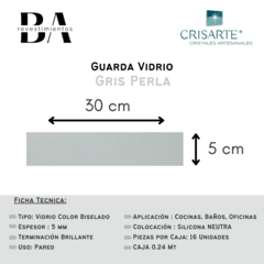 Imagen de Ceramica de Vidrio Crisarte Guarda 5 x 30 cm - X caja 0.24 mts2