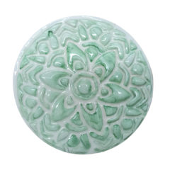 Pieza Ceramica Medallon 10 cm. Artesanal - tienda online
