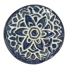 Pieza Ceramica Medallon 10 cm. Artesanal - comprar online