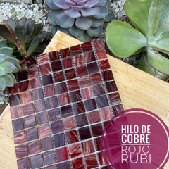 Venecitas Especiales: Rojo Rubi Hilo de cobre