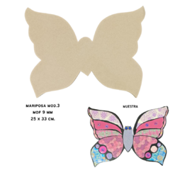 Figuras Mariposas MDF Madera. Para interior. Espesor 9 mm. - tienda online