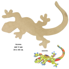 Figuras Iguana MDF Madera. Para interior. Espesor 9 mm.