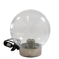 Luminarias Base Velador Epoxi + Globo 18 cm