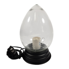 Luminarias Tipo Gota Globo + Base Velador Plata en internet