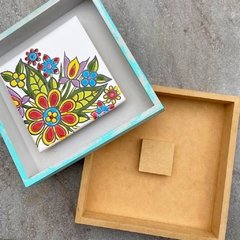 Soporte MDF - Marcos para Cuerda Seca 21 x 21 cm en internet