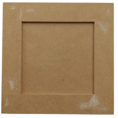 Soporte MDF - Marco Calado Portaretrato 23x23 cm. para Cuerda Seca - Buenos Aires Mosaicos