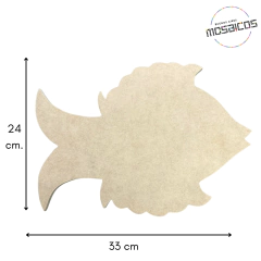 Figuras MDF Madera. Pez 33 x 24 cm.