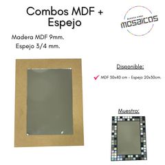 Combo MDF + Espejo - Cuadrado / Rectangulos en internet