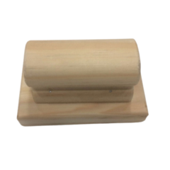 Accesorio Bloque Madera Efecto Decapado Pintura Tiza