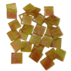 Venecitas Artesanales con toque de Metalizado 2 x 2 cm x 100 gs. - Buenos Aires Mosaicos
