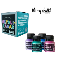 Pintura para Tela Oh My Chalk! Kit Metalizado 4 potes x 40 cc. - comprar online