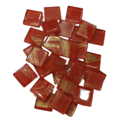 Venecitas Artesanales con toque de Metalizado 2 x 2 cm x 100 gs. - Buenos Aires Mosaicos