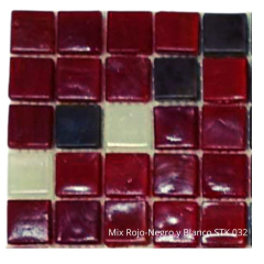 Venecitas Especiales 1,5 x 1,5 cm. Mix Rojo - Negro - Blanco STK032 - comprar online