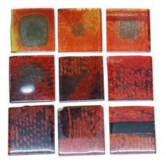 Pack x 10u.Teselas de Vidrio Surtidas 3,3 x 3,3 cm. SALDO - comprar online