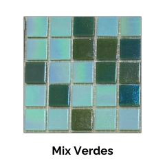 Venecitas Tornasol: Mix Verdes 2x2 cm. - comprar online