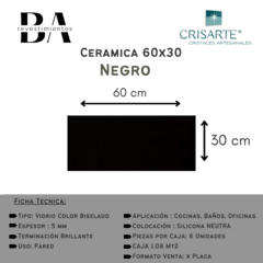 Ceramica de Vidrio Crisarte 60 x 30 cm - - tienda online