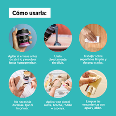 Pintura Metalizada Oh My Chalk! X 110 Cc. GOLD GREEN
