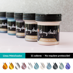 Pintura Metalizada Oh My Chalk! X 110 Cc. GOLD BLUE en internet