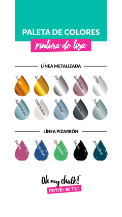 Pintura Metalizada Oh My Chalk! X 110 Cc. HEMATITE