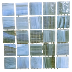 Venecitas Edic. Limitada Opal Verde Grisaceo y Blanco 2 x 2 cm - - comprar online
