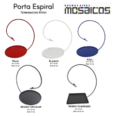 Imagen de Chapa Terminación epoxi - PORTA ESPIRAL- COLORES