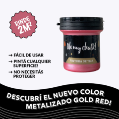 Pintura Metalizada Oh My Chalk! X 110 Cc. GOLD RED - Buenos Aires Mosaicos